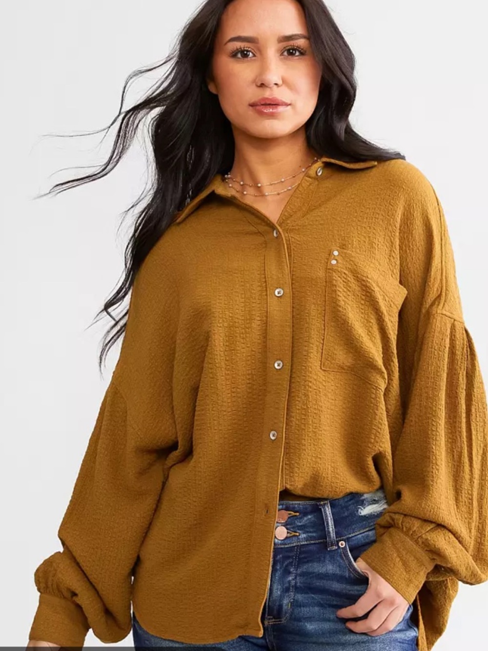 BKE NWT Textured Button-Up Shirt